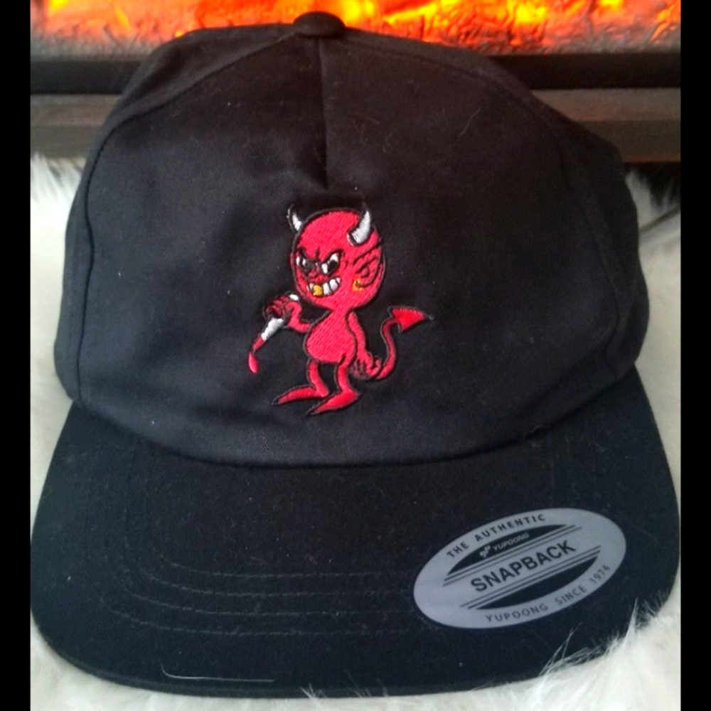NEW Ransom Yupoong Embroidered Devil Snapback Hat RARE FIND